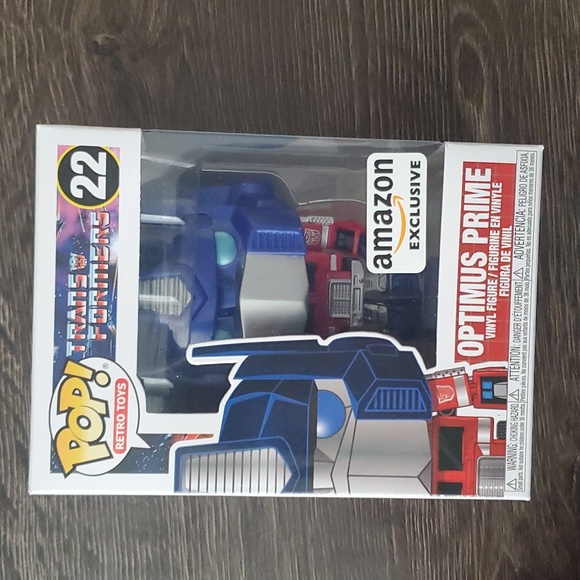 💙❤️ Transformers OPTIMUS PRIME Metallic Funko Pop #22 Amazon Exclusive - Picture 3 of 7